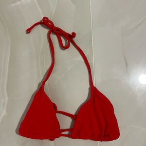Red target like new bikini top summer beach